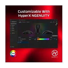 HyperX Pulsefire Haste 2 Optical Cable Black - Lightweight, High-Precision Gaming Mouse for Ultimate Performance!